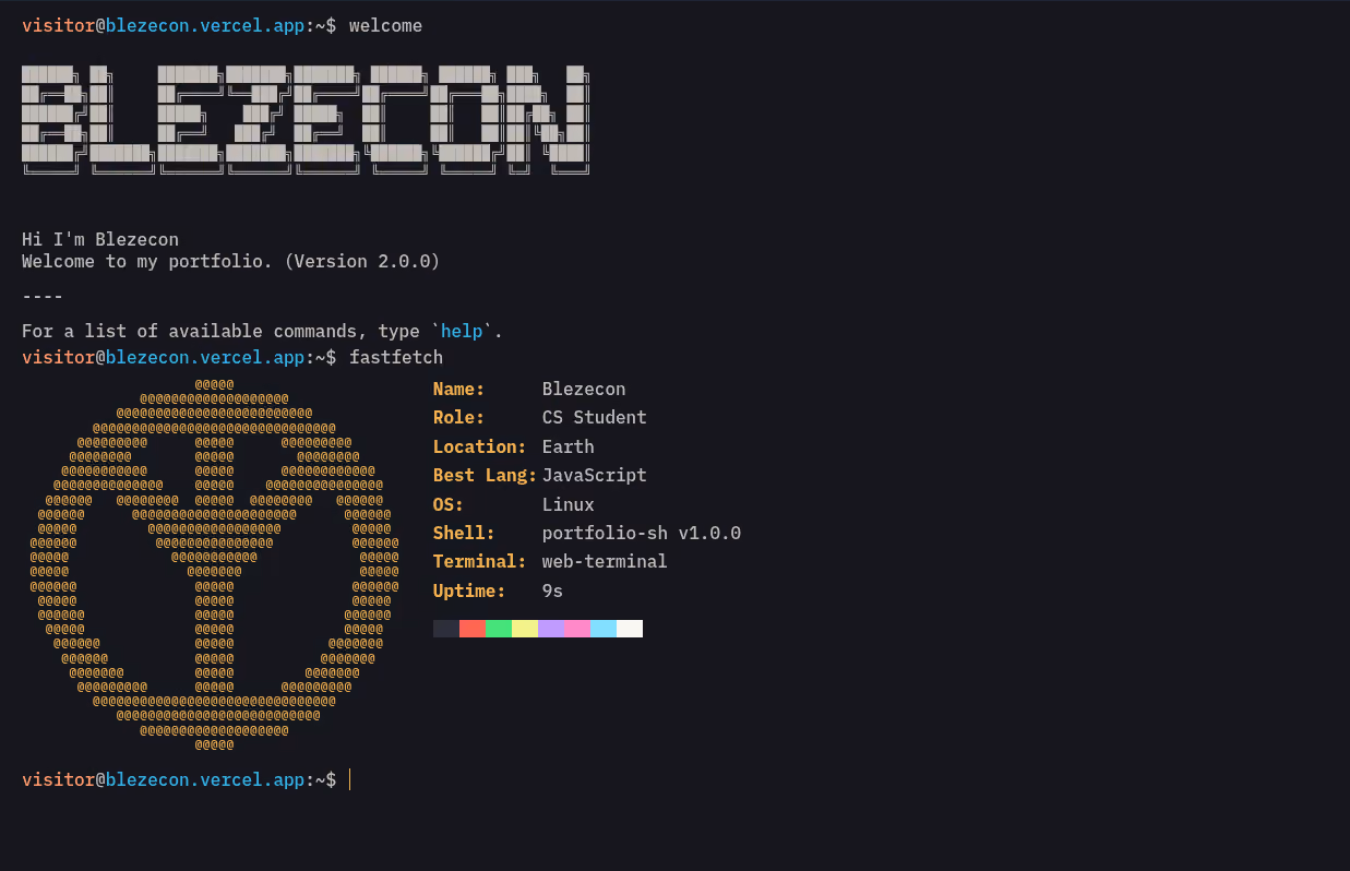 Terminal Portfolio